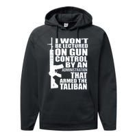 I Won't Be Lectured On Gun Control By An Administration Gun Control Guns Rights Performance Fleece Hoodie