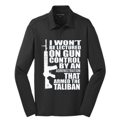 I Won't Be Lectured On Gun Control By An Administration Gun Control Guns Rights Silk Touch Performance Long Sleeve Polo