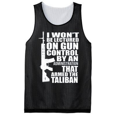 I Won't Be Lectured On Gun Control By An Administration Gun Control Guns Rights Mesh Reversible Basketball Jersey Tank