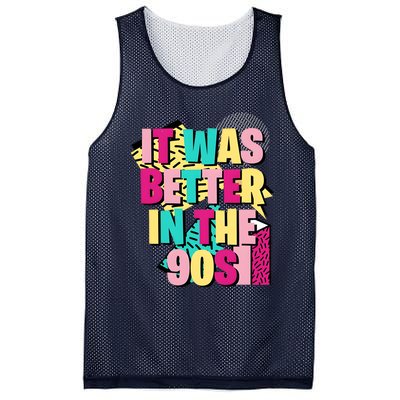 It Was Better In The 90s Vintage Retro Mesh Reversible Basketball Jersey Tank