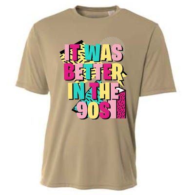 It Was Better In The 90s Vintage Retro Cooling Performance Crew T-Shirt