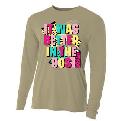 It Was Better In The 90s Vintage Retro Cooling Performance Long Sleeve Crew