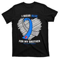 I Wear Blue For My Brother Type 1 Diabetes Awareness T-Shirt