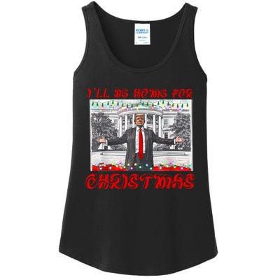 I Will Be Home For Christmas Donald Trump 47th President Of The United States Ladies Essential Tank