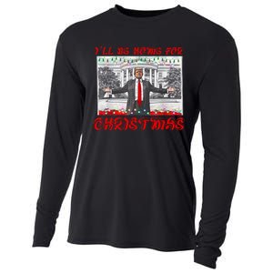 I Will Be Home For Christmas Donald Trump 47th President Of The United States Cooling Performance Long Sleeve Crew