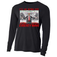 I Will Be Home For Christmas Donald Trump 47th President Of The United States Cooling Performance Long Sleeve Crew