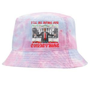 I Will Be Home For Christmas Donald Trump 47th President Of The United States Tie-Dyed Bucket Hat