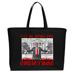 I Will Be Home For Christmas Donald Trump 47th President Of The United States Cotton Canvas Jumbo Tote