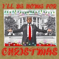 I Will Be Home For Christmas Donald Trump 47th President Of The United States Garment-Dyed Women's Muscle Tee