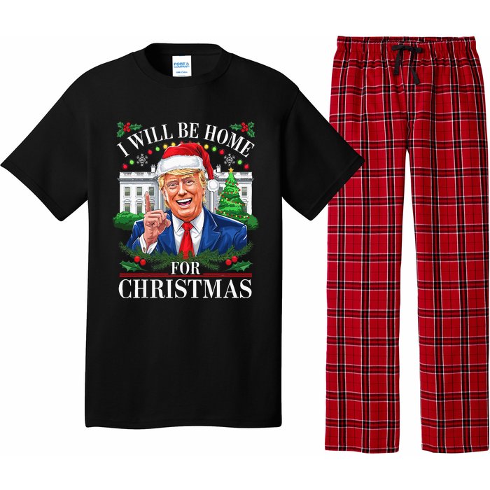 I Will Be Home For Christmas Trump 2024 White House Holiday Pajama Set