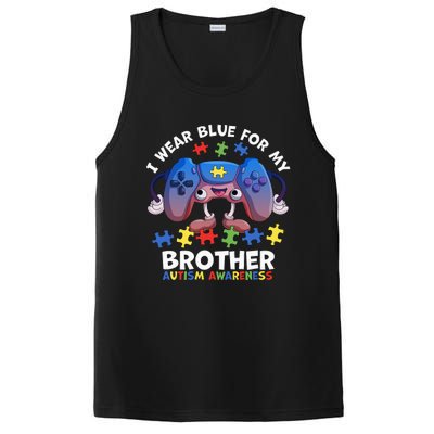 I Wear Blue For My Brother Autism Awareness Video Game PosiCharge Competitor Tank