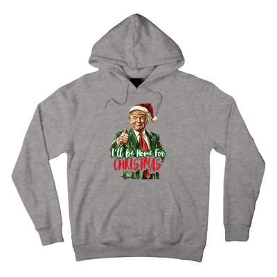 I Will Be Home For Christmas Funny Trump Tall Hoodie