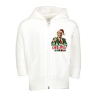 I Will Be Home For Christmas Funny Trump Toddler Zip Fleece Hoodie