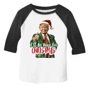 I Will Be Home For Christmas Funny Trump Toddler Fine Jersey T-Shirt