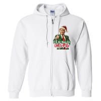 I Will Be Home For Christmas Funny Trump Full Zip Hoodie