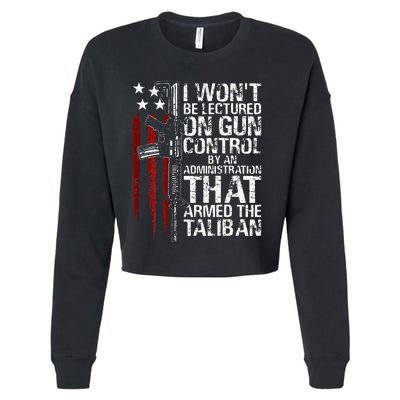 I Wont Be Lectured On Gun Control By An Administration Cropped Pullover Crew