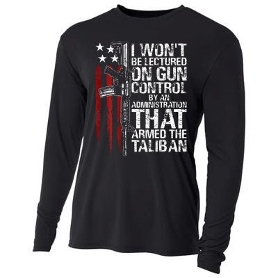 I WonT Be Lectured On Gun Control By An Administration Cooling Performance Long Sleeve Crew