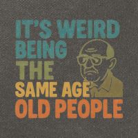 It's Weird Being the Same Age as Old People Cotton Canvas Backpack