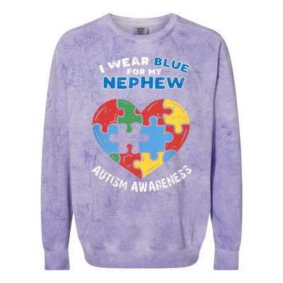 I Wear Blue For My Nephew Colorblast Crewneck Sweatshirt