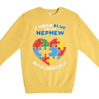 I Wear Blue For My Nephew Premium Crewneck Sweatshirt