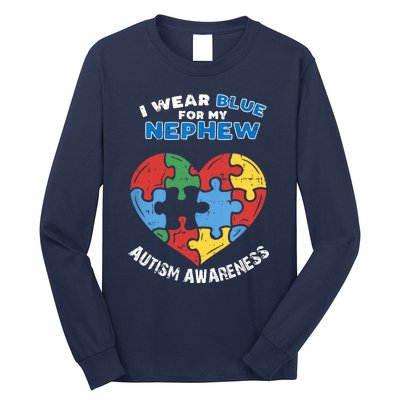 I Wear Blue For My Nephew Long Sleeve Shirt