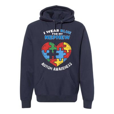 I Wear Blue For My Nephew Premium Hoodie