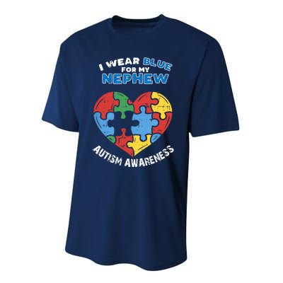 I Wear Blue For My Nephew Performance Sprint T-Shirt