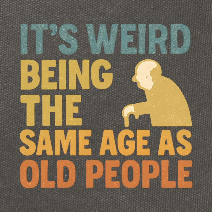 It's Weird Being the Same Age as Old People Cotton Canvas Backpack