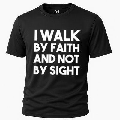 I Walk By Faith And Not By Sight Christian Jesus Performance Shirt