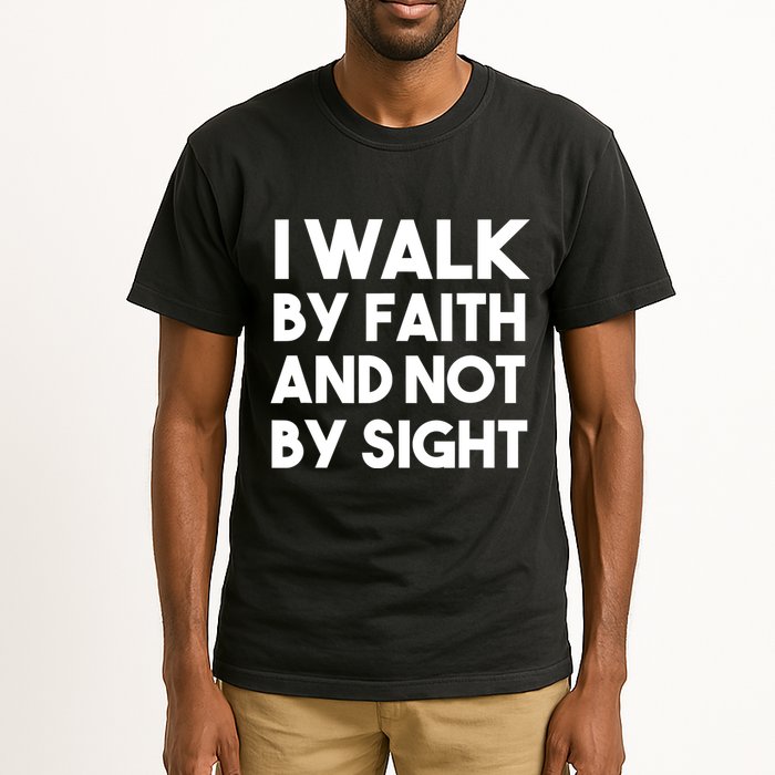 I Walk By Faith And Not By Sight Christian Jesus Tall T-Shirt