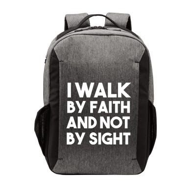 I Walk By Faith And Not By Sight Christian Jesus Vector Backpack