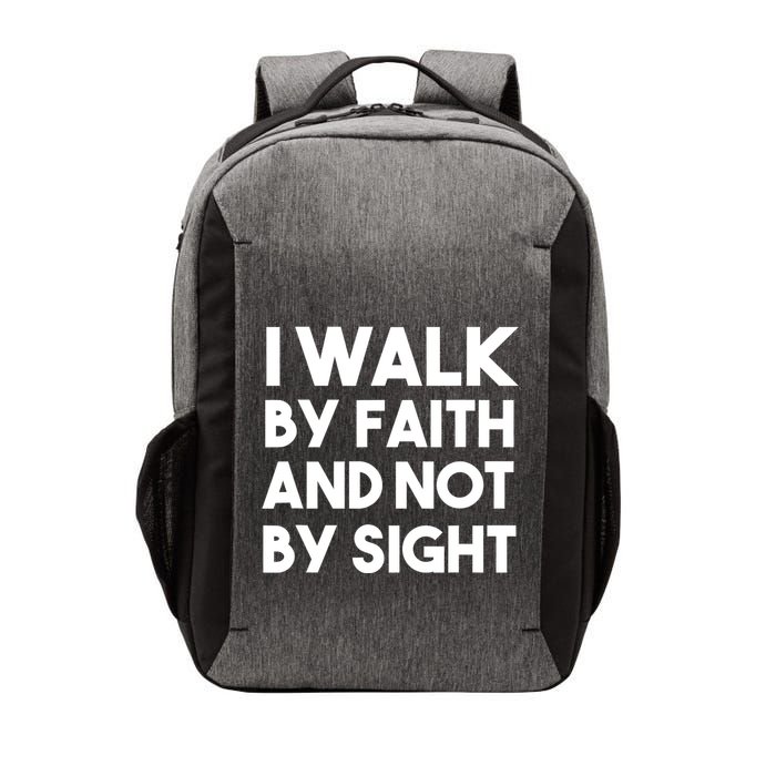 I Walk By Faith And Not By Sight Christian Jesus Vector Backpack
