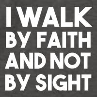 I Walk By Faith And Not By Sight Christian Jesus Vector Backpack