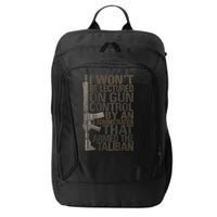 I Won't Be Lectured On Gun Control By An Administration Gun Control Guns Rights City Backpack