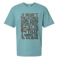 I Won't Be Lectured On Gun Control By An Administration Gun Control Guns Rights Sueded Cloud Jersey T-Shirt