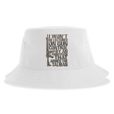 I Won't Be Lectured On Gun Control By An Administration Gun Control Guns Rights Sustainable Bucket Hat