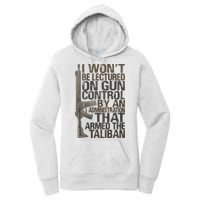 I Won't Be Lectured On Gun Control By An Administration Gun Control Guns Rights Women's Pullover Hoodie