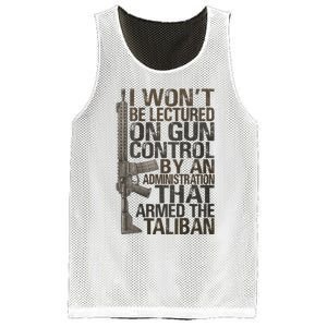 I Won't Be Lectured On Gun Control By An Administration Gun Control Guns Rights Mesh Reversible Basketball Jersey Tank