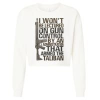 I Won't Be Lectured On Gun Control By An Administration Gun Control Guns Rights Cropped Pullover Crew