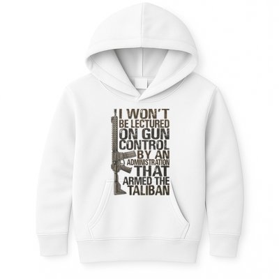 I Won't Be Lectured On Gun Control By An Administration Gun Control Guns Rights Kids Hoodie