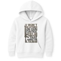 I Won't Be Lectured On Gun Control By An Administration Gun Control Guns Rights Kids Hoodie
