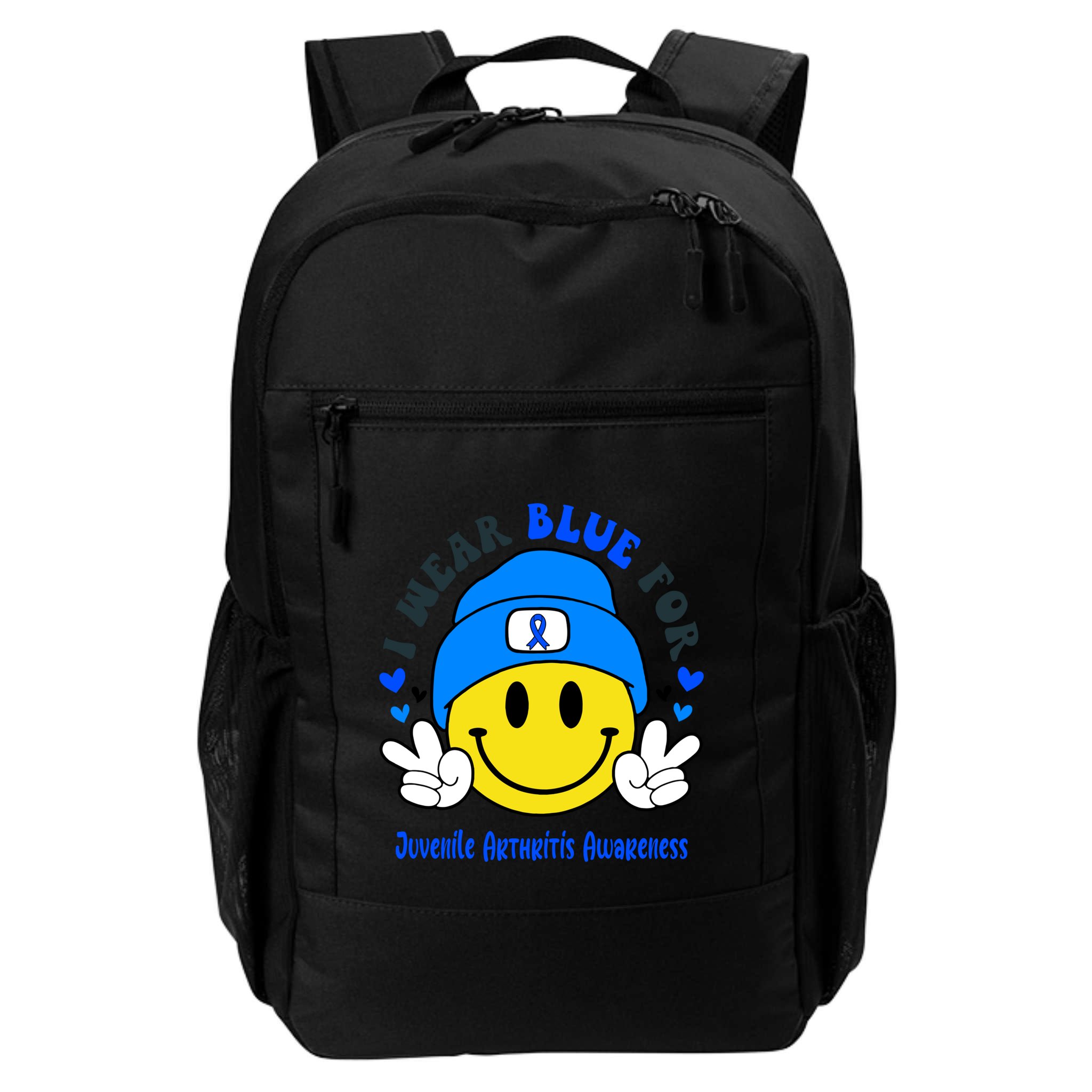 I Wear Blue For Juvenile Arthritis Awareness Funny Gift Backpack