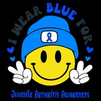 I Wear Blue For Juvenile Arthritis Awareness Funny Gift Backpack