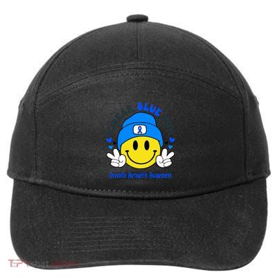 I Wear Blue For Juvenile Arthritis Awareness Funny Gift 7-Panel Snapback Hat
