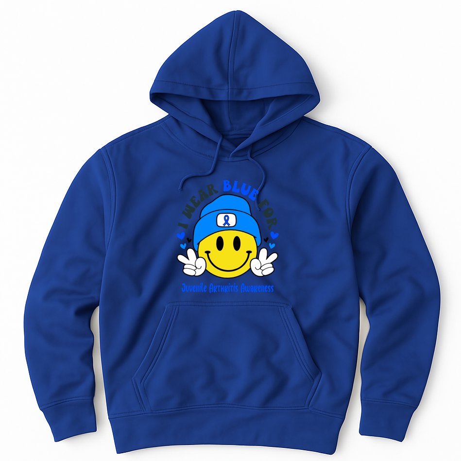 I Wear Blue For Juvenile Arthritis Awareness Funny Gift Hoodie