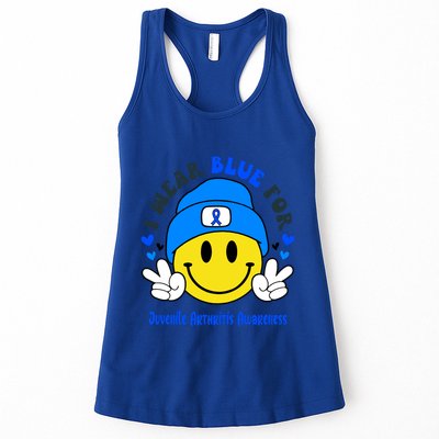I Wear Blue For Juvenile Arthritis Awareness Funny Gift Womens Tank Top