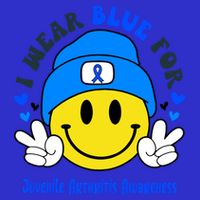 I Wear Blue For Juvenile Arthritis Awareness Funny Gift Visor