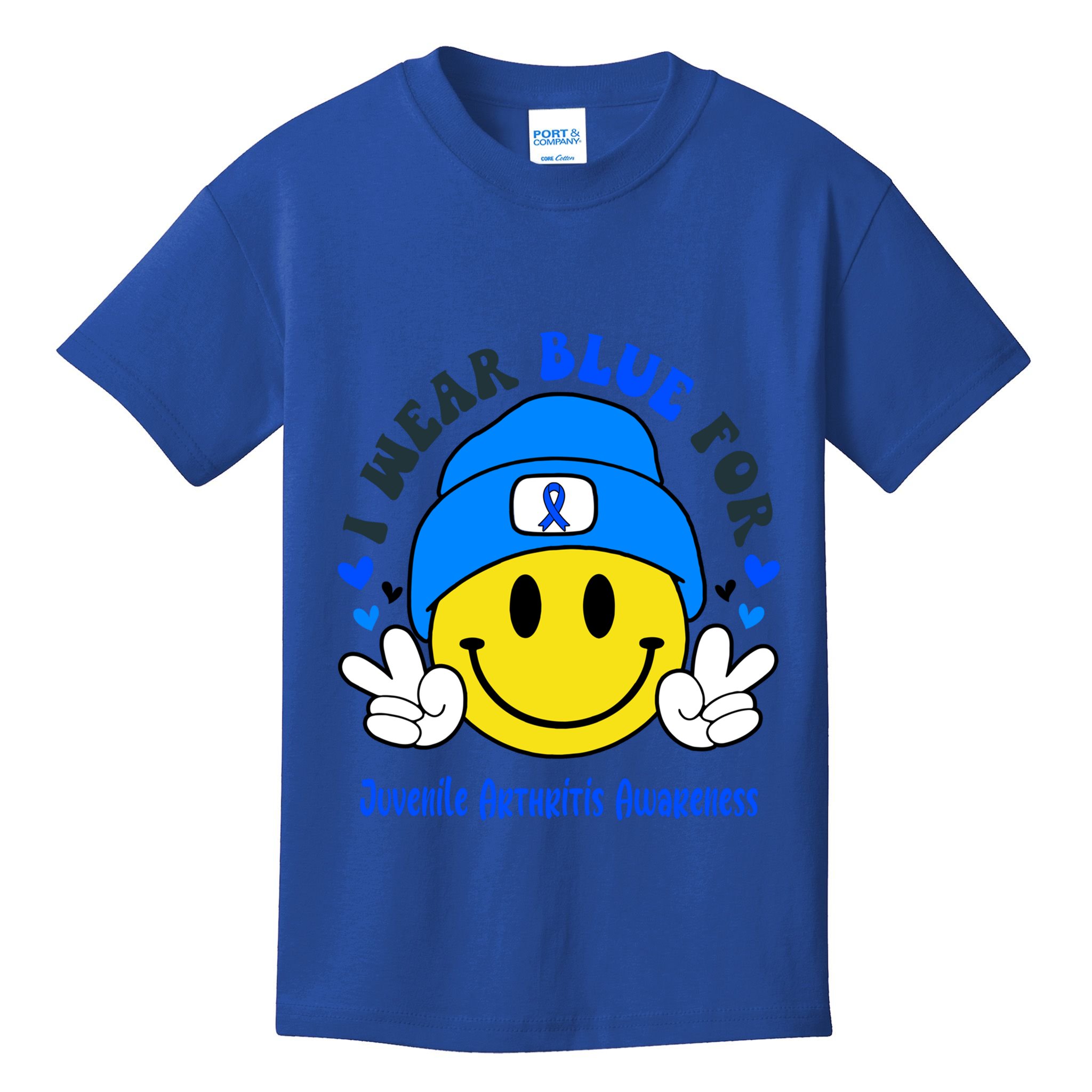 I Wear Blue For Juvenile Arthritis Awareness Funny Gift Kids T-Shirt