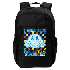 I Wear Blue For Autism Awareness Month Daily Commute Backpack