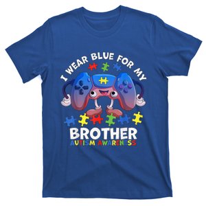 I Wear Blue For My Brother Autism Awareness boy Video Game T-Shirt